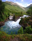 Νερό Trollstigen ρέοντας γρήγορα στοκ εικόνες Νερό Trollstigen ρέοντας γρήγορα στοκ εικόνες