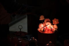 2$ο κέικ γενεθλίων με τη διακόσμηση κεριών στοκ φωτογραφίες με δικαίωμα ελεύθερης χρήσης 2$ο κέικ γενεθλίων με τη διακόσμηση κεριών στοκ φωτογραφίες με δικαίωμα ελεύθερης χρήσης