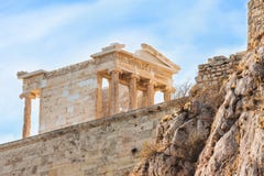 Ο ναός της Nike στην ακρόπολη, Ελλάδα στοκ εικόνες Ο ναός της Nike στην ακρόπολη, Ελλάδα στοκ εικόνες