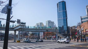 Οδοί και κτήρια στη Σεούλ στοκ φωτογραφίες Οδοί και κτήρια στη Σεούλ στοκ φωτογραφίες