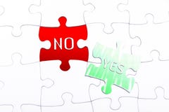 Οι λέξεις ναι και αριθ. σε έναν ελλείποντα γρίφο τορνευτικών πριονιών κομματιού στοκ εικόνες με δικαίωμα ελεύθερης χρήσης Οι λέξεις ναι και αριθ. σε έναν ελλείποντα γρίφο τορνευτικών πριονιών κομματιού στοκ εικόνες με δικαίωμα ελεύθερης χρήσης
