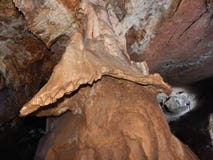 Οι σταλακτίτες μοιάζουν με ένα pterosaur στοκ φωτογραφία με δικαίωμα ελεύθερης χρήσης Οι σταλακτίτες μοιάζουν με ένα pterosaur στοκ φωτογραφία με δικαίωμα ελεύθερης χρήσης