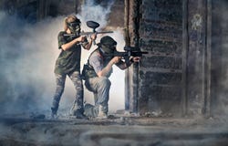 Ομάδα Paintball στοκ εικόνες Ομάδα Paintball στοκ εικόνες