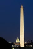 Ουάσιγκτον DC - μνημείο και κτήριο Capitol Στοκ φωτογραφίες με δικαίωμα ελεύθερης χρήσης Ουάσιγκτον DC - μνημείο και κτήριο Capitol Στοκ φωτογραφίες με δικαίωμα ελεύθερης χρήσης
