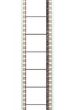 λουρίδα ταινιών κινηματογράφων 35mm με την ηχητική λωρίδα και τα κενά πλαίσια, κάθετες Στοκ Εικόνες λουρίδα ταινιών κινηματογράφων 35mm με την ηχητική λωρίδα και τα κενά πλαίσια, κάθετες Στοκ Εικόνες