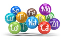 Ουσιαστικά χημικά μεταλλεύματα και microelements - υγιής έννοια διατροφής απεικόνιση αποθεμάτων Ουσιαστικά χημικά μεταλλεύματα και microelements - υγιής έννοια διατροφής απεικόνιση αποθεμάτων