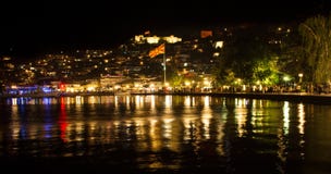 ΟΧΡΊΔΑ, ΥΦΑΣΜΑ ΑΠΟ ΤΗ ΜΑΚΕΔΟΝΙΑ - 3 ΑΥΓΟΎΣΤΟΥ 2016: Παλαιά πόλη που απεικονίζεται μέσα Στοκ εικόνα με δικαίωμα ελεύθερης χρήσης ΟΧΡΊΔΑ, ΥΦΑΣΜΑ ΑΠΟ ΤΗ ΜΑΚΕΔΟΝΙΑ - 3 ΑΥΓΟΎΣΤΟΥ 2016: Παλαιά πόλη που απεικονίζεται μέσα Στοκ εικόνα με δικαίωμα ελεύθερης χρήσης