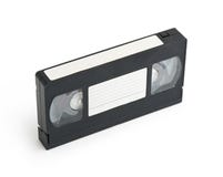 Παλαιά ταινία κασετών VHS τηλεοπτική με την κενή ετικέτα Στοκ φωτογραφία με δικαίωμα ελεύθερης χρήσης Παλαιά ταινία κασετών VHS τηλεοπτική με την κενή ετικέτα Στοκ φωτογραφία με δικαίωμα ελεύθερης χρήσης