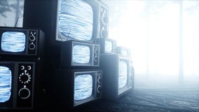 Παλαιά παλαιά TV στο δασικούς φόβο και τη φρίκη νύχτας ομίχλης Έννοια Mistic τρισδιάστατη απόδοση ραδιοφωνικής μετάδοσης ελεύθερη απεικόνιση δικαιώματος Παλαιά παλαιά TV στο δασικούς φόβο και τη φρίκη νύχτας ομίχλης Έννοια Mistic τρισδιάστατη απόδοση ραδιοφωνικής μετάδοσης ελεύθερη απεικόνιση δικαιώματος