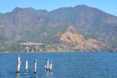 Πανοραμική λίμνη Γουατεμάλα Atitlan τοπίων στοκ εικόνα Πανοραμική λίμνη Γουατεμάλα Atitlan τοπίων στοκ εικόνα