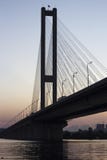 Πανόραμα της νότιας γέφυρας στο ηλιοβασίλεμα στοκ φωτογραφίες Πανόραμα της νότιας γέφυρας στο ηλιοβασίλεμα στοκ φωτογραφίες