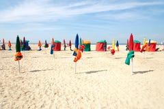 Παραλία Deauville στοκ εικόνα Παραλία Deauville στοκ εικόνα