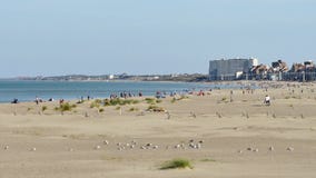 Παραλία σε Dunkirk, βόρεια Γαλλία φιλμ μικρού μήκους Παραλία σε Dunkirk, βόρεια Γαλλία φιλμ μικρού μήκους