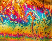Πολύχρωμο psychedelic αφηρημένο υπόβαθρο φυσαλίδων σαπουνιών Πολύχρωμο psychedelic αφηρημένο υπόβαθρο φυσαλίδων σαπουνιών