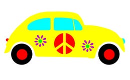 Προγραμματιστικό λάθος κανθάρων της VW, σύμβολα αγάπης ειρήνης Hippie που απομονώνονται Στοκ φωτογραφία με δικαίωμα ελεύθερης χρήσης Προγραμματιστικό λάθος κανθάρων της VW, σύμβολα αγάπης ειρήνης Hippie που απομονώνονται Στοκ φωτογραφία με δικαίωμα ελεύθερης χρήσης