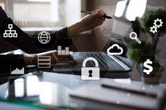 Προστασία δεδομένων, ασφάλεια Cyber, ασφάλεια πληροφοριών Επιχειρησιακή έννοια τεχνολογίας στοκ φωτογραφίες με δικαίωμα ελεύθερης χρήσης Προστασία δεδομένων, ασφάλεια Cyber, ασφάλεια πληροφοριών Επιχειρησιακή έννοια τεχνολογίας στοκ φωτογραφίες με δικαίωμα ελεύθερης χρήσης