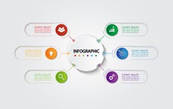 Πρότυπο Infographic για την επιχείρηση με 6 επιλογές, επιχειρησιακά στοιχεία ελεύθερη απεικόνιση δικαιώματος Πρότυπο Infographic για την επιχείρηση με 6 επιλογές, επιχειρησιακά στοιχεία ελεύθερη απεικόνιση δικαιώματος
