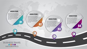Πρότυπο 4 Infographics υπόδειξης ως προς το χρόνο σχέδιο επιλογών με έναν οδικό τρόπο και πλοήγησης θέση δεικτών για τα στοιχεία διανυσματική απεικόνιση Πρότυπο 4 Infographics υπόδειξης ως προς το χρόνο σχέδιο επιλογών με έναν οδικό τρόπο και πλοήγησης θέση δεικτών για τα στοιχεία διανυσματική απεικόνιση