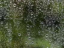 Πτώσεις βροχής στο παράθυρο με το πράσινο δέντρο στο υπόβαθρο στοκ φωτογραφία με δικαίωμα ελεύθερης χρήσης Πτώσεις βροχής στο παράθυρο με το πράσινο δέντρο στο υπόβαθρο στοκ φωτογραφία με δικαίωμα ελεύθερης χρήσης