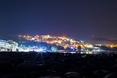 Πόλη τη νύχτα στοκ εικόνες Πόλη τη νύχτα στοκ εικόνες