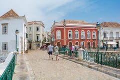 Πόλης κέντρο του Ταβίρα, περιοχή Faro, Αλγκάρβε στοκ εικόνες Πόλης κέντρο του Ταβίρα, περιοχή Faro, Αλγκάρβε στοκ εικόνες