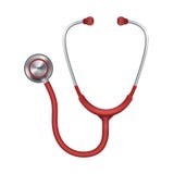 Ρεαλιστικό ιατρικό στηθοσκόπιο, phonendoscope απομονωμένος στο άσπρο υπόβαθρο τη διανυσματική απεικόνιση απεικόνιση αποθεμάτων Ρεαλιστικό ιατρικό στηθοσκόπιο, phonendoscope απομονωμένος στο άσπρο υπόβαθρο τη διανυσματική απεικόνιση απεικόνιση αποθεμάτων