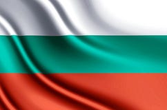 Ρεαλιστική απεικόνιση σημαιών της Βουλγαρίας διανυσματική απεικόνιση Ρεαλιστική απεικόνιση σημαιών της Βουλγαρίας διανυσματική απεικόνιση