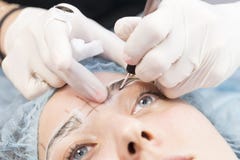 Ροή της δουλειάς φρυδιών Microblading στοκ εικόνες με δικαίωμα ελεύθερης χρήσης Ροή της δουλειάς φρυδιών Microblading στοκ εικόνες με δικαίωμα ελεύθερης χρήσης