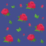 Ρομαντικό Floral άνευ ραφής σχέδιο με τα τριαντάφυλλα απεικόνιση αποθεμάτων Ρομαντικό Floral άνευ ραφής σχέδιο με τα τριαντάφυλλα απεικόνιση αποθεμάτων