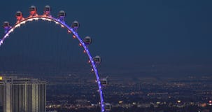 Ρόδα Ferris τη νύχτα στο Λας Βέγκας Ρόδα Ferris τη νύχτα στο Λας Βέγκας