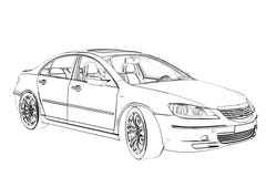 Σκίτσο Acura RL αυτοκινήτων πολυτέλειας τρισδιάστατη απεικόνιση ελεύθερη απεικόνιση δικαιώματος Σκίτσο Acura RL αυτοκινήτων πολυτέλειας τρισδιάστατη απεικόνιση ελεύθερη απεικόνιση δικαιώματος