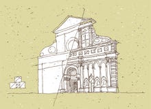 Σκιαγράφηση της ιστορικής αρχιτεκτονικής στην Ιταλία ελεύθερη απεικόνιση δικαιώματος Σκιαγράφηση της ιστορικής αρχιτεκτονικής στην Ιταλία ελεύθερη απεικόνιση δικαιώματος