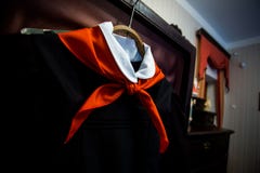Σοβιετικός κόκκινος δεσμός πρωτοπόρων στη σχολική στολή στοκ φωτογραφία με δικαίωμα ελεύθερης χρήσης Σοβιετικός κόκκινος δεσμός πρωτοπόρων στη σχολική στολή στοκ φωτογραφία με δικαίωμα ελεύθερης χρήσης