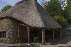 Στέγη Thatched, χωριό Cockington, Devon, Αγγλία στοκ εικόνες Στέγη Thatched, χωριό Cockington, Devon, Αγγλία στοκ εικόνες