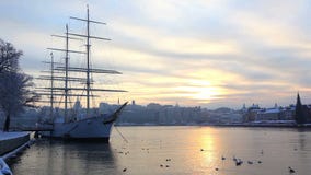 Στοκχόλμη, Σουηδία το χειμώνα φιλμ μικρού μήκους Στοκχόλμη, Σουηδία το χειμώνα φιλμ μικρού μήκους