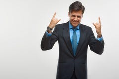 Συγκινημένη επιτυχία εορτασμού επιχειρησιακών ατόμων που απομονώνεται στο άσπρο backg στοκ φωτογραφία Συγκινημένη επιτυχία εορτασμού επιχειρησιακών ατόμων που απομονώνεται στο άσπρο backg στοκ φωτογραφία