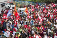 Συνάθροιση πολιτική καμπάνια της αντίθεσης στη Νικαράγουα στοκ εικόνα Συνάθροιση πολιτική καμπάνια της αντίθεσης στη Νικαράγουα στοκ εικόνα