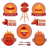 Σχάρα και BBQ διανυσματική απεικόνιση Σχάρα και BBQ διανυσματική απεικόνιση