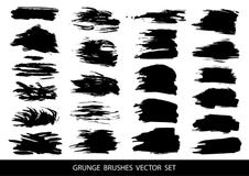 Σύνολο μαύρου χρώματος, μελάνι, grunge, βρώμικα κτυπήματα βουρτσών επίσης corel σύρετε το διάνυσμα απεικόνισης απεικόνιση αποθεμάτων Σύνολο μαύρου χρώματος, μελάνι, grunge, βρώμικα κτυπήματα βουρτσών επίσης corel σύρετε το διάνυσμα απεικόνισης απεικόνιση αποθεμάτων