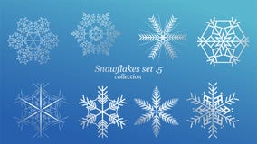 Σύνολο διανυσματικού Snowflakes σχεδίου Χριστουγέννων με το μπλε χρώμα πολυτέλειας πάγου στο μπλε υπόβαθρο Στοιχείο κρυστάλλου νι απεικόνιση αποθεμάτων Σύνολο διανυσματικού Snowflakes σχεδίου Χριστουγέννων με το μπλε χρώμα πολυτέλειας πάγου στο μπλε υπόβαθρο Στοιχείο κρυστάλλου νι απεικόνιση αποθεμάτων