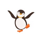 Τα χαριτωμένα διανυσματικά ευτυχή Penguin Toon Character Dancing With Its μάτια έκλεισαν σε ένα άσπρο υπόβαθρο ελεύθερη απεικόνιση δικαιώματος Τα χαριτωμένα διανυσματικά ευτυχή Penguin Toon Character Dancing With Its μάτια έκλεισαν σε ένα άσπρο υπόβαθρο ελεύθερη απεικόνιση δικαιώματος