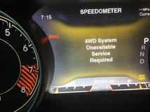 Τετράτροχος μη διαθέσιμος συστημάτων Drive αυτοκινήτων αποτυχημένος στοκ φωτογραφία Τετράτροχος μη διαθέσιμος συστημάτων Drive αυτοκινήτων αποτυχημένος στοκ φωτογραφία