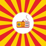 Τηλεοπτικό θέμα κονσολών παιχνιδιών διανυσματική απεικόνιση Τηλεοπτικό θέμα κονσολών παιχνιδιών διανυσματική απεικόνιση