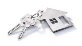 Το Keychain με τα κλειδιά σε ένα άσπρο υπόβαθρο διανυσματική απεικόνιση Το Keychain με τα κλειδιά σε ένα άσπρο υπόβαθρο διανυσματική απεικόνιση