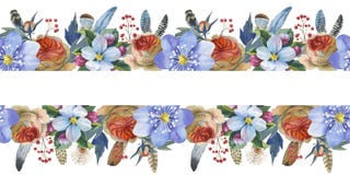 Το Wildflower αυξήθηκε πλαίσιο λουλουδιών σε ένα ύφος watercolor που απομονώθηκε απεικόνιση αποθεμάτων Το Wildflower αυξήθηκε πλαίσιο λουλουδιών σε ένα ύφος watercolor που απομονώθηκε απεικόνιση αποθεμάτων
