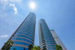 Το World Trade Center και η τράπεζα των κτηρίων της Κεϋλάνης είναι το ψηλό κτίριο σε Colombo Στοκ φωτογραφίες με δικαίωμα ελεύθερης χρήσης Το World Trade Center και η τράπεζα των κτηρίων της Κεϋλάνης είναι το ψηλό κτίριο σε Colombo Στοκ φωτογραφίες με δικαίωμα ελεύθερης χρήσης