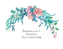 Το διανυσματικό watercolor εκλεκτής ποιότητας αυξήθηκε γαμήλια κάρτα λουλουδιών διανυσματική απεικόνιση Το διανυσματικό watercolor εκλεκτής ποιότητας αυξήθηκε γαμήλια κάρτα λουλουδιών διανυσματική απεικόνιση