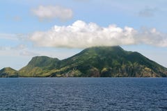 Το ηφαίστειο καλαμιών σε Sint Eustatius Το ηφαίστειο καλαμιών σε Sint Eustatius