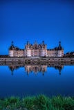 Το κάστρο Chambord τη νύχτα, Castle της Loire, Γαλλία στοκ φωτογραφία Το κάστρο Chambord τη νύχτα, Castle της Loire, Γαλλία στοκ φωτογραφία