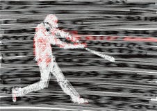 Το κτύπημα μπέιζ-μπώλ χτυπά τη σφαίρα Επίδραση δυσλειτουργίας ή θορύβου ελεύθερη απεικόνιση δικαιώματος Το κτύπημα μπέιζ-μπώλ χτυπά τη σφαίρα Επίδραση δυσλειτουργίας ή θορύβου ελεύθερη απεικόνιση δικαιώματος